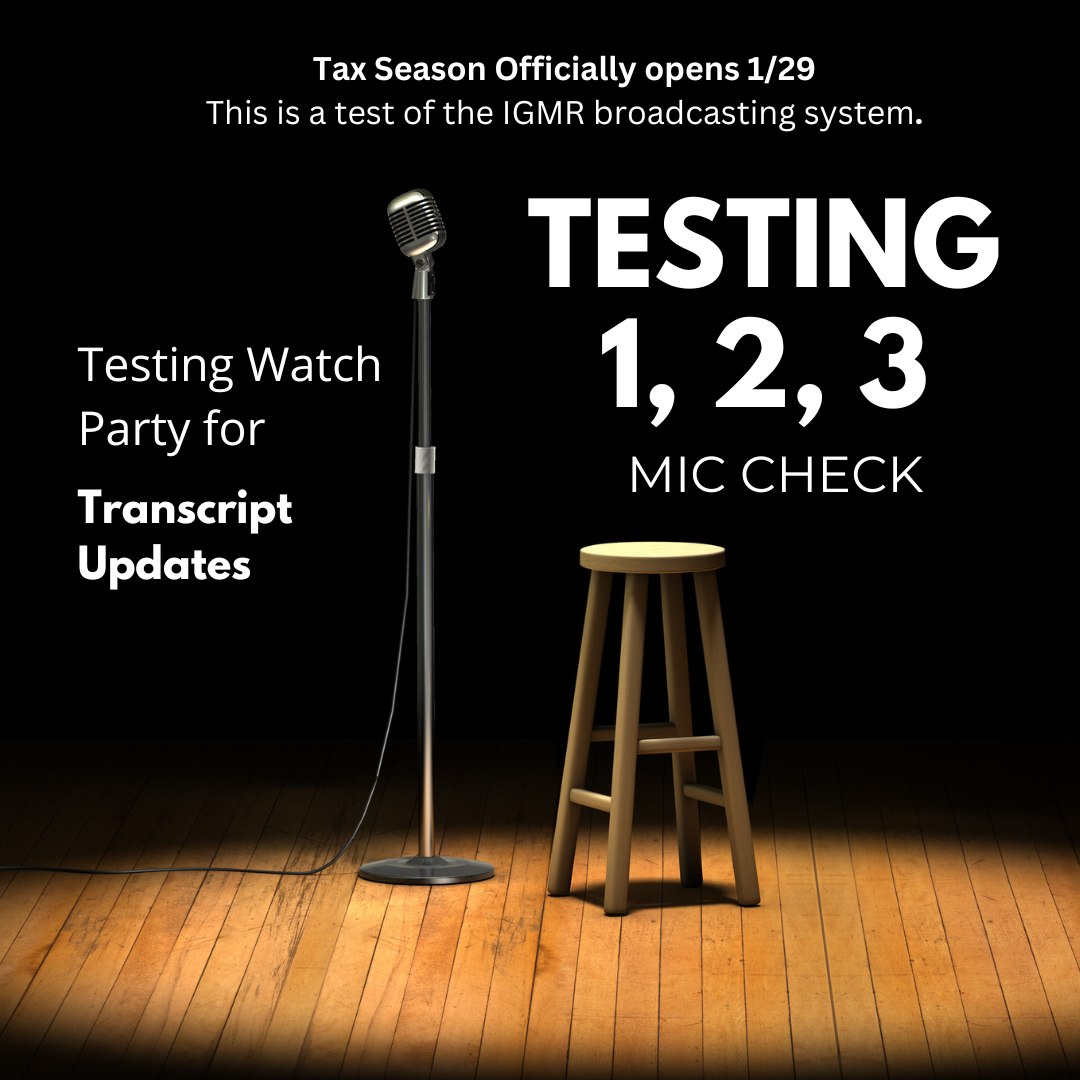 Testing Transcript Updates